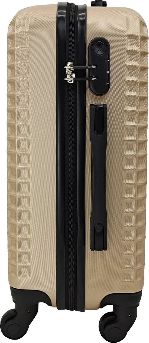 SB Travelbags Handbagage Koffer 51cm 4 Wielen Trolley - Champagne 5 SB Travelbags Handbagage Koffer 51cm 4 Wielen Trolley - Champagne - Afbeelding 3