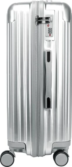 Royal Swiss - Reis Koffer - 66cm - Cijferslot- Lichtgewicht Koffer - 4 Wielen- Zilver -Voyago Winkel 523x1200 20