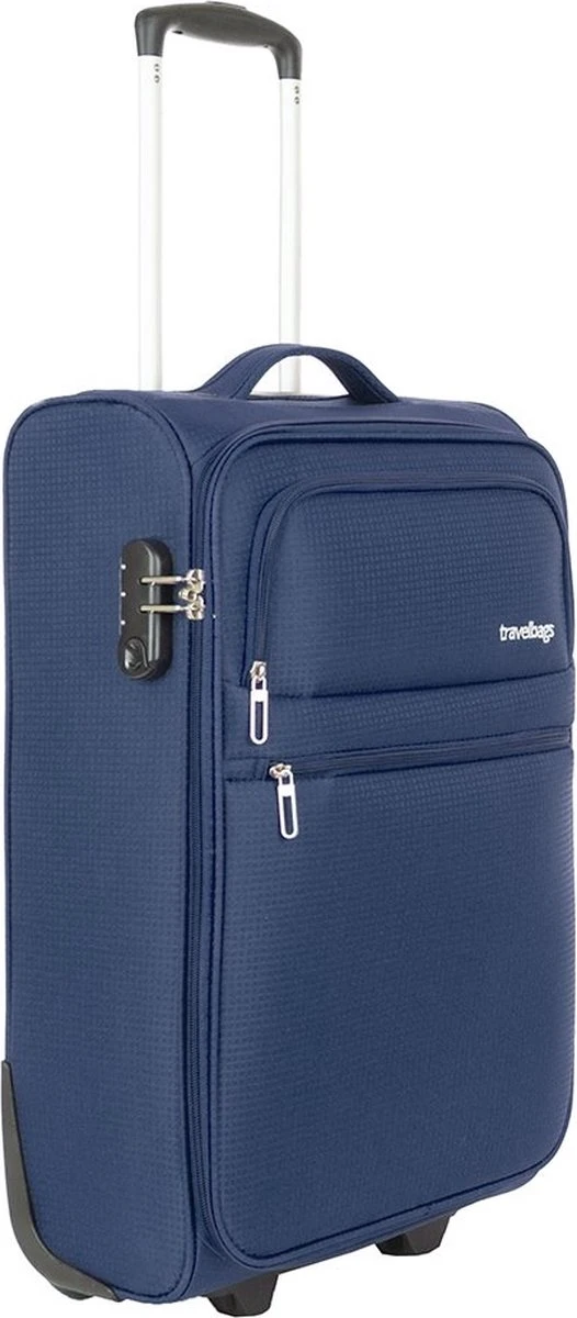 Travelbags Handbagage Zachte Koffer / Trolley / Reiskoffer - The Base - 55 Cm - Blauw 11 Travelbags Handbagage Zachte Koffer / Trolley / Reiskoffer - The Base - 55 Cm - Blauw - Afbeelding 9