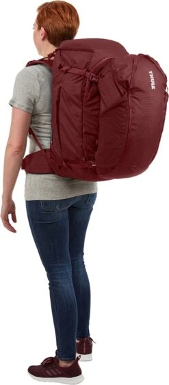 Thule Landmark Backpack 60L - Laptop Rugzak 15 Inch - Dark Bordeaux -Voyago Winkel 526x1200 16