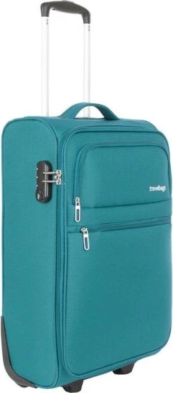 Travelbags Handbagage Zachte Koffer / Trolley / Reiskoffer - The Base - 55 Cm - Groen -Voyago Winkel 529x1200 1