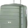 TravelZ Big Bars Reiskoffer 68 Cm Met Dubbele Wielen - Trolley Koffer Met TSA-slot - Olijf