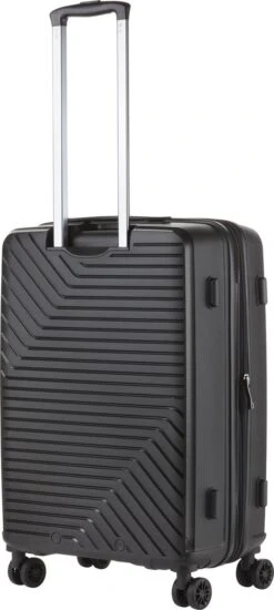 CarryOn Transport TSA Reiskoffer - Trolley 67cm Met Expander - OKOBAN - YKK Ritsen - Dubbele Wielen - Zwart -Voyago Winkel 539x1200 4