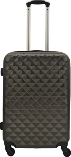 SB Travelbags 'Expandable' Bagage Koffer 65cm- Donker Grijs