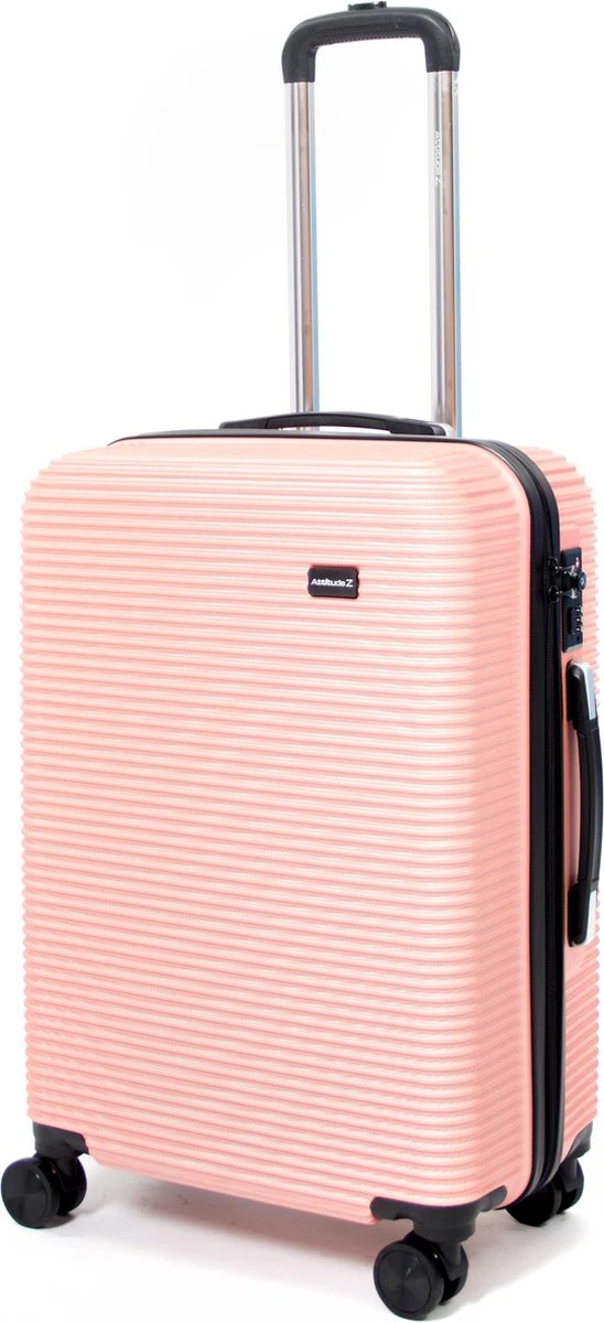 AttitudeZ Air-Z Reiskoffer Medium Roze 67cm - TSA-slot 3 AttitudeZ Air-Z Reiskoffer Medium Roze 67cm - TSA-slot