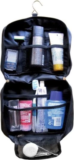Reis Toilettas Hanging Met Haak Toiletartikelen Kamperen & Reizen Accessoires – Toilet Bag Voor Dames En Heren – Zwart -Voyago Winkel 555x1200 10