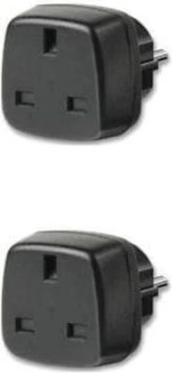 Brennenstuhl 2x Stekker Verloopstekker Reisstekker Van UK Naar EU - Adapter Engelse Stekker - Wereldstekker - 2 Stuks - Voor Gebruik In NL