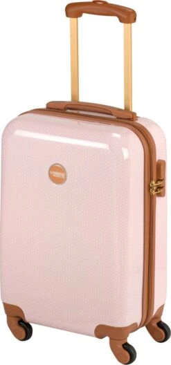 Princess Traveller Trendy Dots - Handbagage Koffer - Roze - S - 55cm -Voyago Winkel 561x1200