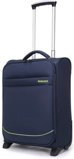 Decent Handbagage Koffer / Trolley / Reiskoffer - 50 Cm - 35 Liter - Polyester - Super-Light - Blauw -Voyago Winkel 564x1200 2