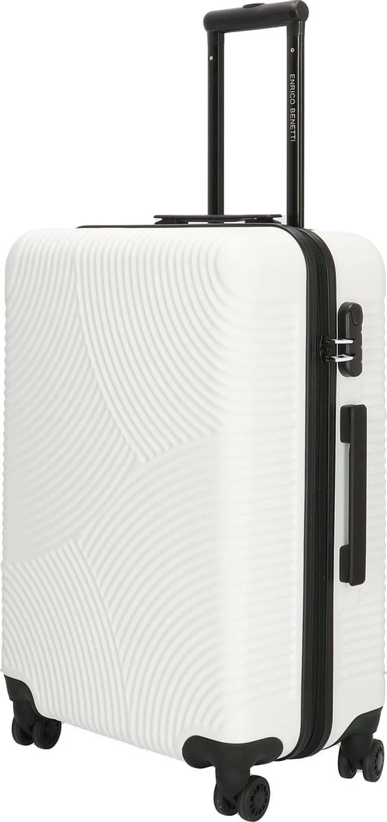 Enrico Benetti Louisville 39040 Driedelige Kofferset Hardcase ABS - Wit 6 Enrico Benetti Louisville 39040 Driedelige Kofferset Hardcase ABS - Wit - Afbeelding 4