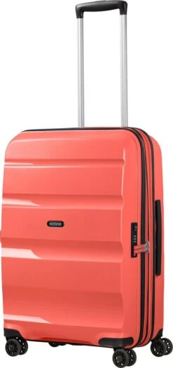 American Tourister Reiskoffer - Bon Air Dlx Spinner 66/24 Tsa Uitbreidbaar (Medium) Flash Coral -Voyago Winkel 565x1200 9