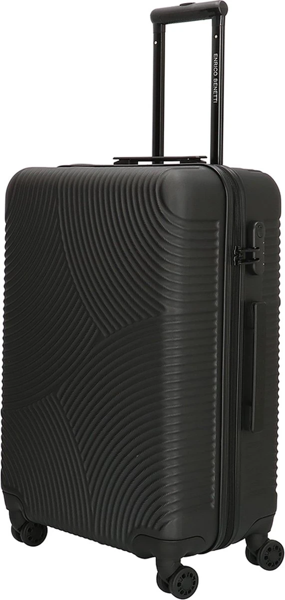 Enrico Benetti Koffer / Trolley / Reiskoffer - 65 X 41 X 25 Cm - 66 Liter - ABS - Maat M - Louisville - Zwart 5 Enrico Benetti Koffer / Trolley / Reiskoffer - 65 X 41 X 25 Cm - 66 Liter - ABS - Maat M - Louisville - Zwart - Afbeelding 3
