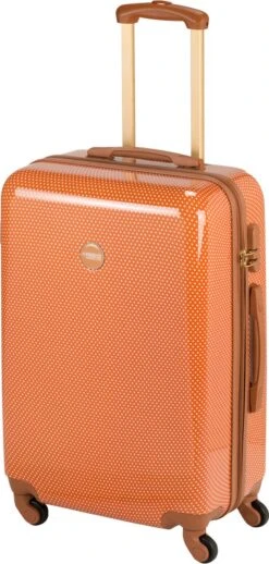 Princess Traveller Trendy Dots - Reiskoffer - Terra - M - 66cm -Voyago Winkel 572x1200 9