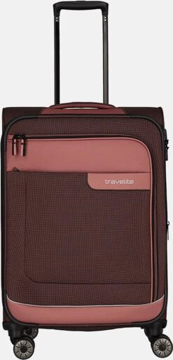 Travelite Zachte Koffer / Trolley / Reiskoffer - Viia - 67 Cm (medium) - Roze -Voyago Winkel 575x1200