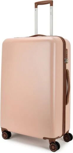 Decent Retro Koffer Groot 76 Cm Pink -Voyago Winkel 576x1200 9