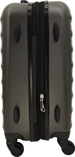 SB Travelbags 'Expandable' Bagage Koffer 65cm- Donker Grijs -Voyago Winkel 577x1200 11