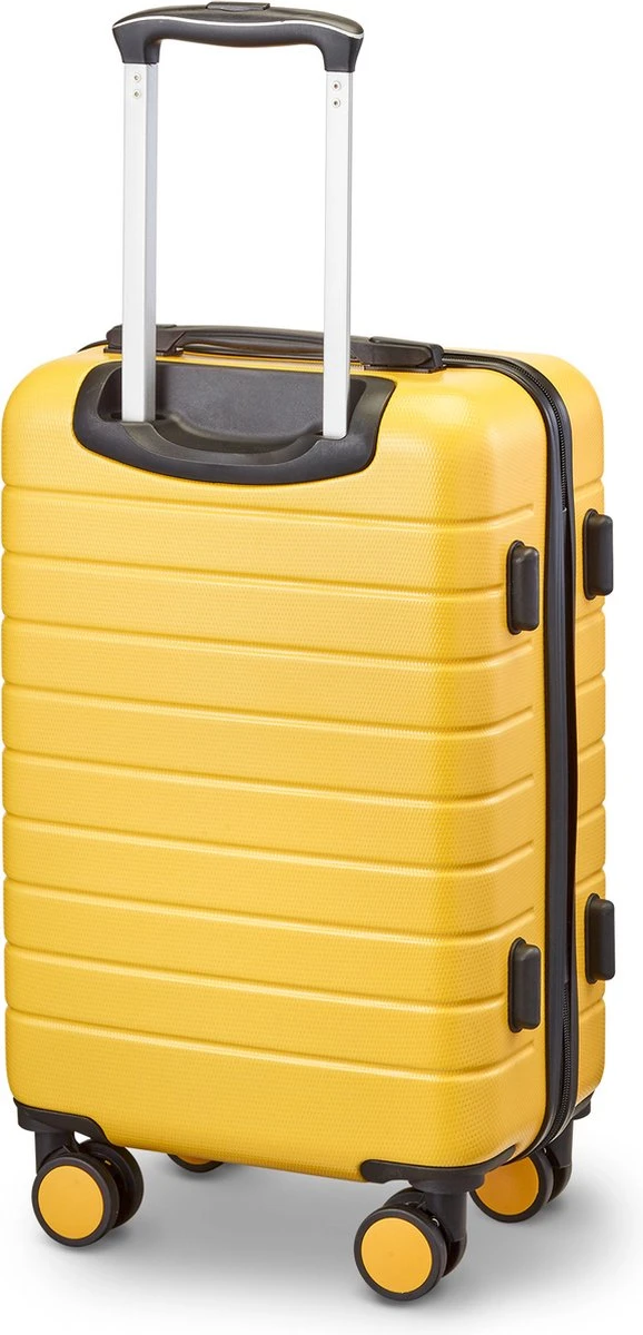 Swiss Alpine 2.0 - Handbagage Koffer - 55x35x20 Cm - 4 Wielen - Geel 4 Swiss Alpine 2.0 - Handbagage Koffer - 55x35x20 Cm - 4 Wielen - Geel - Afbeelding 2