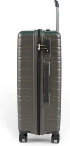 ©TROLLEYZ - Amsterdam No.9 - Reiskoffer 69cm Met TSA Slot - Dubbele Wielen - 360° Spinners - 100% ABS - Reiskoffer In Cloudy Grey -Voyago Winkel 581x1200 15