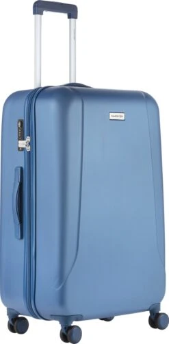 CarryOn Skyhopper Reiskoffer - 78cm TSA Trolley Met OKOBAN - Dubbele Wielen - Blauw