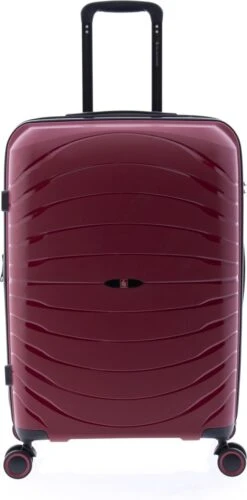 Gladiator Kick-Off Middelgrote Koffer Expandable - 67 Cm - 72/90 Liter - Eco Friendly Recyclebaar PP - Rood -Voyago Winkel 593x1200 8