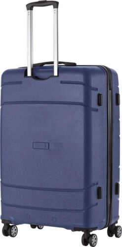 TravelZ Big Bars Reiskoffer 78 Cm Met Dubbele Wielen - Trolley Koffer Met TSA-slot - Blauw -Voyago Winkel 596x1200 6