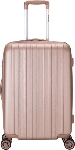 Decent Tranporto-One Reiskoffer 66 Cm - Zalmroze -Voyago Winkel 599x1200 11