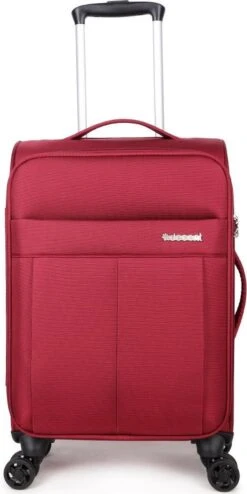 Decent D-Upright Handbagage Koffer - 55 Cm - TSA Slot - Bordeaux Rood