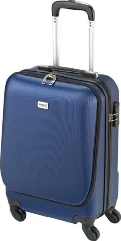 Princess Traveller Sydney - Handbagagekoffer - Laptop Vak - Blauw - S - 55cm -Voyago Winkel 602x1200 4