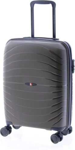 Gladiator Kick-Off Handbagage Koffer Expandable - 55 Cm - 36/40 Liter - Eco Friendly Recyclebaar PP - Khaki Groen