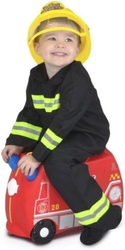 Trunki Ride-On Handbagage Koffer 46 Cm - Frank De Brandweerwagen -Voyago Winkel 603x1200 3