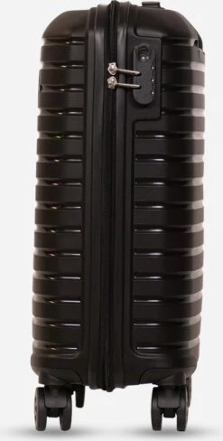 ©TROLLEYZ - Berlin No.11 - Trolley - 55cm Met Cijferslot - Dubbele Wielen - 360° Spinners - 100% Polypropyleen- Reiskoffer In Night Black 19 ©TROLLEYZ - Berlin No.11 - Trolley - 55cm Met Cijferslot - Dubbele Wielen - 360° Spinners - 100% Polypropyleen- Reiskoffer In Night Black -Voyago Winkel 607x1200 10