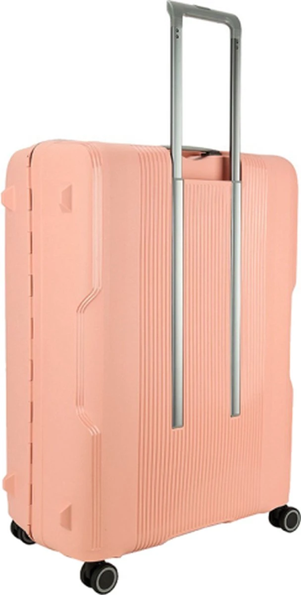 Decent Handbagage Koffer / Trolley / Reiskoffer - 55 Cm - 38 Liter - Polypropyleen - On-Tour - Roze 15 Decent Handbagage Koffer / Trolley / Reiskoffer - 55 Cm - 38 Liter - Polypropyleen - On-Tour - Roze - Afbeelding 13