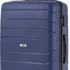 TravelZ Big Bars Reiskoffer 78 Cm Met Dubbele Wielen - Trolley Koffer Met TSA-slot - Blauw -Voyago Winkel 614x1200 7
