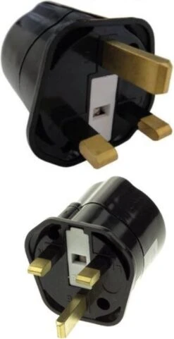 Brennenstuhl 2x Stekker Verloopstekker Reisstekker Van UK Naar NL - Adapter Engelse Stekker - Wereldstekker - 2 Stuks - Voor Gebruik In De UK