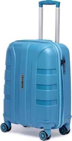 ©TROLLEYZ - Paris No.5 - Trolley - 55cm Met TSA Slot - Dubbele Wielen - 360° Spinners - 100% Polypropyleen - Handbagage Koffer In Ice Blue -Voyago Winkel 616x1200 3
