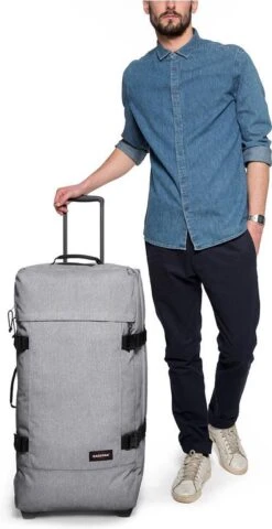 Eastpak TRANVERZ L Reiskoffer (79 X 40 X 33 Cm) - Sunday Grey -Voyago Winkel 617x1200 6