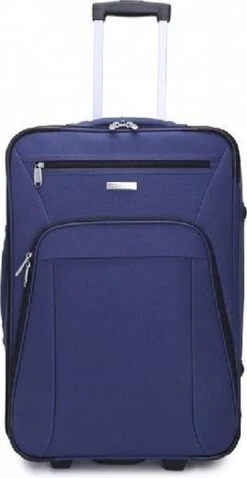 Decent Basic-Line Medium Trolley 63 Cm - Donkerblauw -Voyago Winkel 620x1200 10