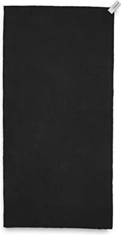 Lumaland - Reishanddoek - Extra Licht - Microvezel - Rond Verpakt - 40x80cm - Zwart