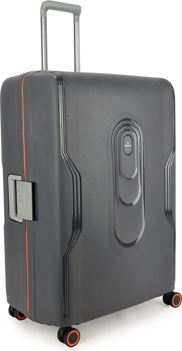 Decent Koffer / Trolley / Reiskoffer - 77 X 54.5 X 31.5 Cm - 116 Liter - Polypropyleen - Maat XL - On-Tour - Grijs 4 Decent Koffer / Trolley / Reiskoffer - 77 X 54.5 X 31.5 Cm - 116 Liter - Polypropyleen - Maat XL - On-Tour - Grijs - Afbeelding 2