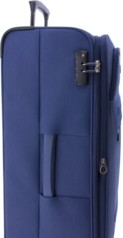 Gladiator Siroco L Grote Koffer 78 Cm - 115 Liter - Expandable - TSA Slot - Blauw -Voyago Winkel 624x1200 7