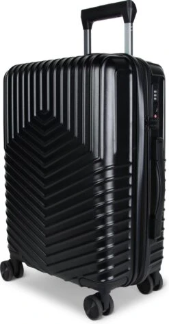 Merkloos Reiskoffer - 20 Inch - USB Aansluiting - Zwart - Handbagage -Voyago Winkel 627x1200 3