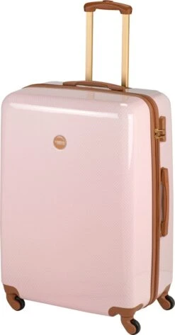 Princess Traveller Trendy Dots - Reiskoffer- Roze - L - 76cm -Voyago Winkel 627x1200 9
