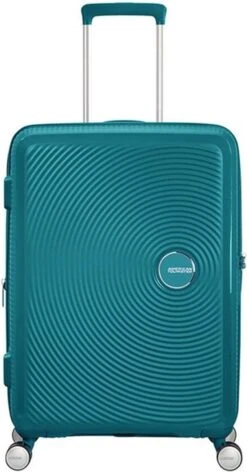 American Tourister Soundbox Spinner Spinner Reiskoffer (Medium) - 81 Liter - Jade Green -Voyago Winkel 628x1200