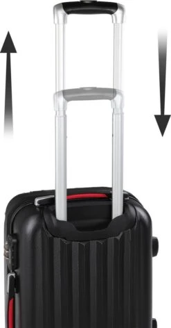 Monzana Koffer Hardcase - Basislijn / M - Zwart -Voyago Winkel 628x1200 3