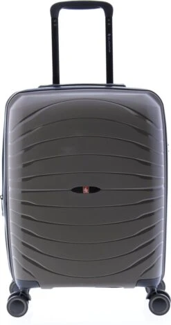 Gladiator Kick-Off Handbagage Koffer Expandable - 55 Cm - 36/40 Liter - Eco Friendly Recyclebaar PP - Khaki Groen -Voyago Winkel 631x1200 8