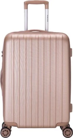 Decent Tranporto-One Reiskoffer 66 Cm - Zalmroze -Voyago Winkel 633x1200 9