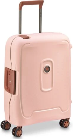 Delsey Moncey 4 Wheel Slim Cabin Trolley 55 Pink -Voyago Winkel 635x1200 4
