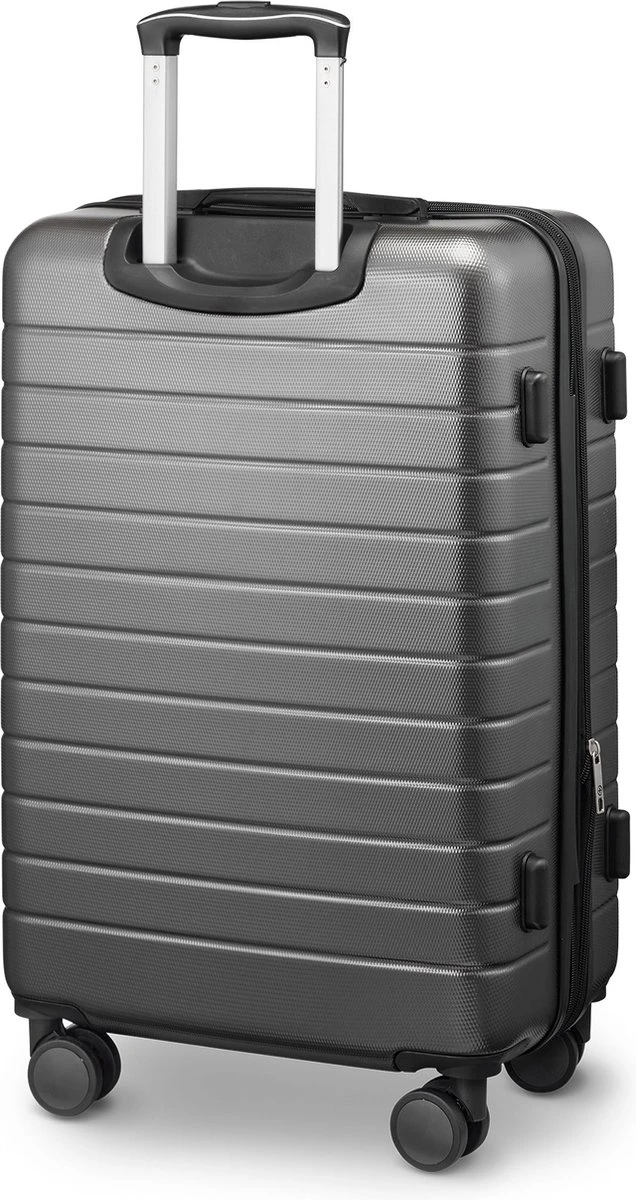 Swiss Alpine 2.0 - Reiskoffer - 67 Cm - 4 Wielen - Grijs 4 Swiss Alpine 2.0 - Reiskoffer - 67 Cm - 4 Wielen - Grijs - Afbeelding 2