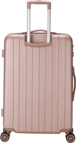 Decent Tranporto-One Reiskoffer 66 Cm - Zalmroze -Voyago Winkel 637x1200 9