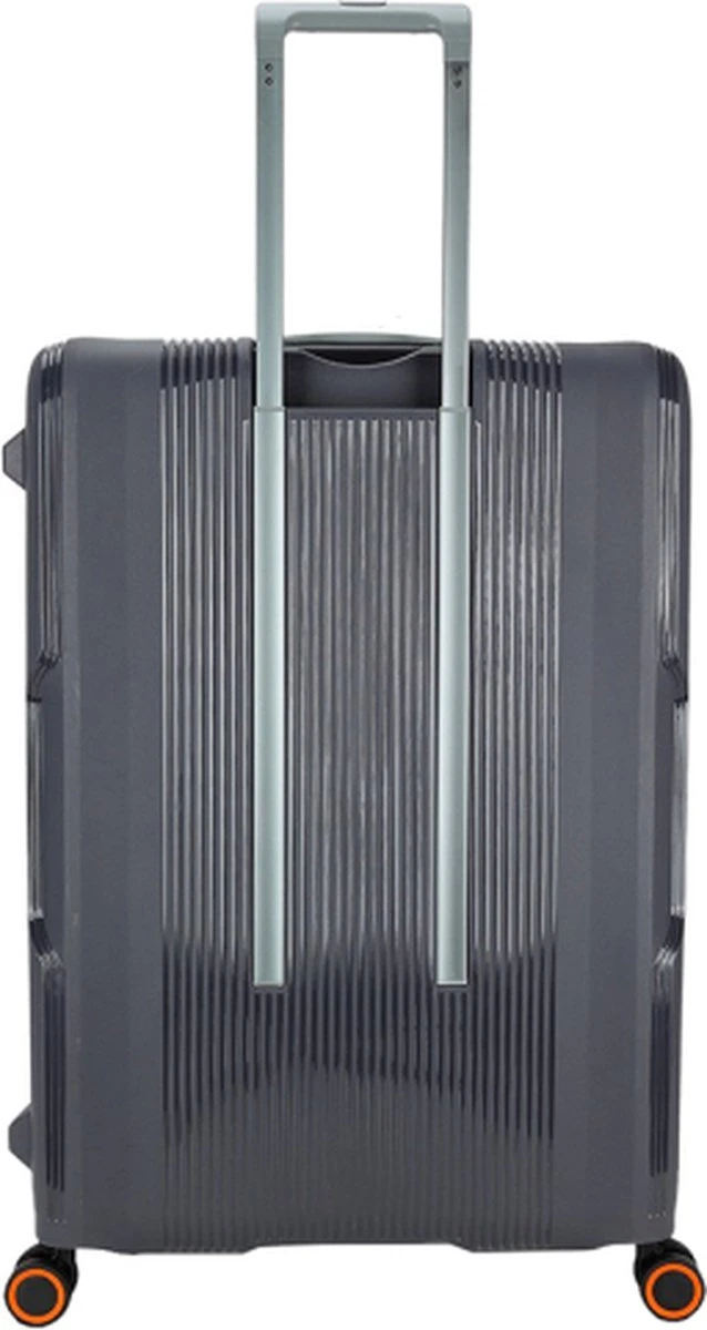 Decent Koffer / Trolley / Reiskoffer - 77 X 54.5 X 31.5 Cm - 116 Liter - Polypropyleen - Maat XL - On-Tour - Grijs 9 Decent Koffer / Trolley / Reiskoffer - 77 X 54.5 X 31.5 Cm - 116 Liter - Polypropyleen - Maat XL - On-Tour - Grijs - Afbeelding 7